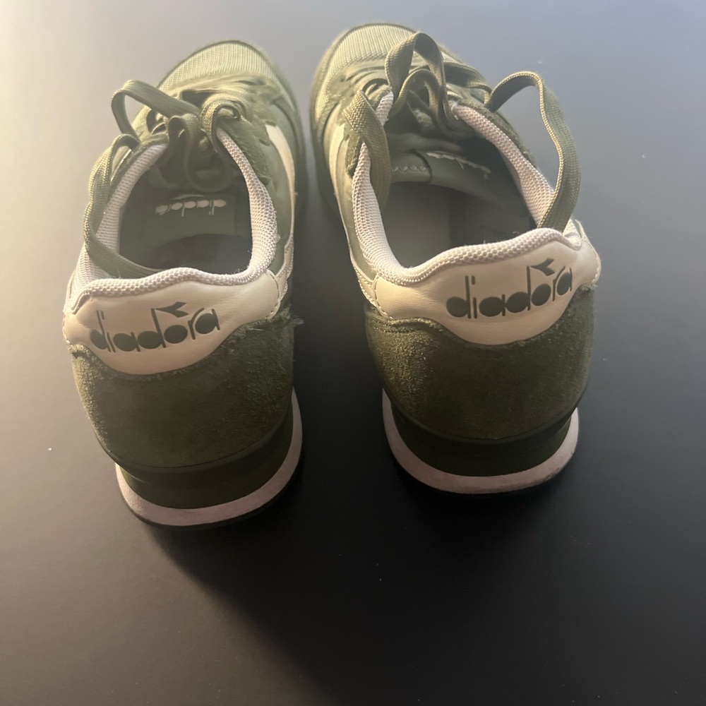 Diadora Olive Green Athletic Shoes